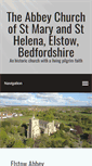 Mobile Screenshot of elstow-abbey.org.uk