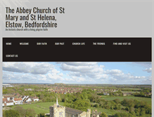 Tablet Screenshot of elstow-abbey.org.uk